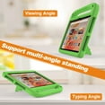 thumbnail image 2 of ELEHOLD for Amazon Fire HD 10 13th Generation 2023 Rugged Case Kids Friendly EVA Full Body Protective Handle Grip Kickstand Function Shockproof Kids Case for Fire HD 10 2023,Green, 2 of 7