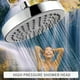 thumbnail image 4 of Cabezal de ducha de alta presión de 6 pulgadas G1/2 Cabezal de ducha de lluvia Ajustable Cuarto de ducha Cabezal de ducha redondo Rociador Cromo pulido Ducha de baño Cabezal de lluvia Reemplazo, Alta presión - Alta presión Kuyhfg Bienvenido a Kuyhfg, 4 of 5