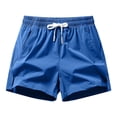 thumbnail image 2 of Hatoys Men's Big & Tall 5" Inseam Athletic Shorts Summer Quick Dry Workout Running Short Pants Elastic Waistband Drawstring Casual Loungewear for Beach Vacation, 2 of 3