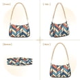 thumbnail image 7 of FORMRS Womens Shoulder Bag with Chain Strap Clutch Purse Cute Tote Handbag, Blue Geometric, 7 of 7