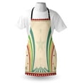 thumbnail image 3 of Vintage Rainbow Apron Old School Circus Tents Design with Stars and Curved Lines Advertisement, Unisex Kitchen Bib Apron with Adjustable Neck for Cooking Baking Gardening, Multicolor, by Ambesonne, 3 of 3