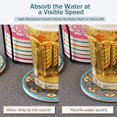 thumbnail image 4 of Coasters for Drinks, Moisture Absorbing Stone Mats Heat-Resistant Reusable Coaster with Cork Base and Holder for Drinks, Gift Set for Birthday Housewarming, Apartment Kitchen Bar Décor, 4 of 7