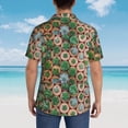 thumbnail image 4 of Fuzoiu Cactus 4 Print Hawaiian Shirt for Men, Summer Beach Casual Short Sleeve Button Down Shirts, Men’s Beach Summer Shirts with Pocket,XX-Large, 4 of 7