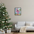 thumbnail image 3 of Stupell Industries Flamingo Tropical Christmas Holiday Painting Black Floater Framed Art Print Wall Art, 17 x 21, 3 of 10
