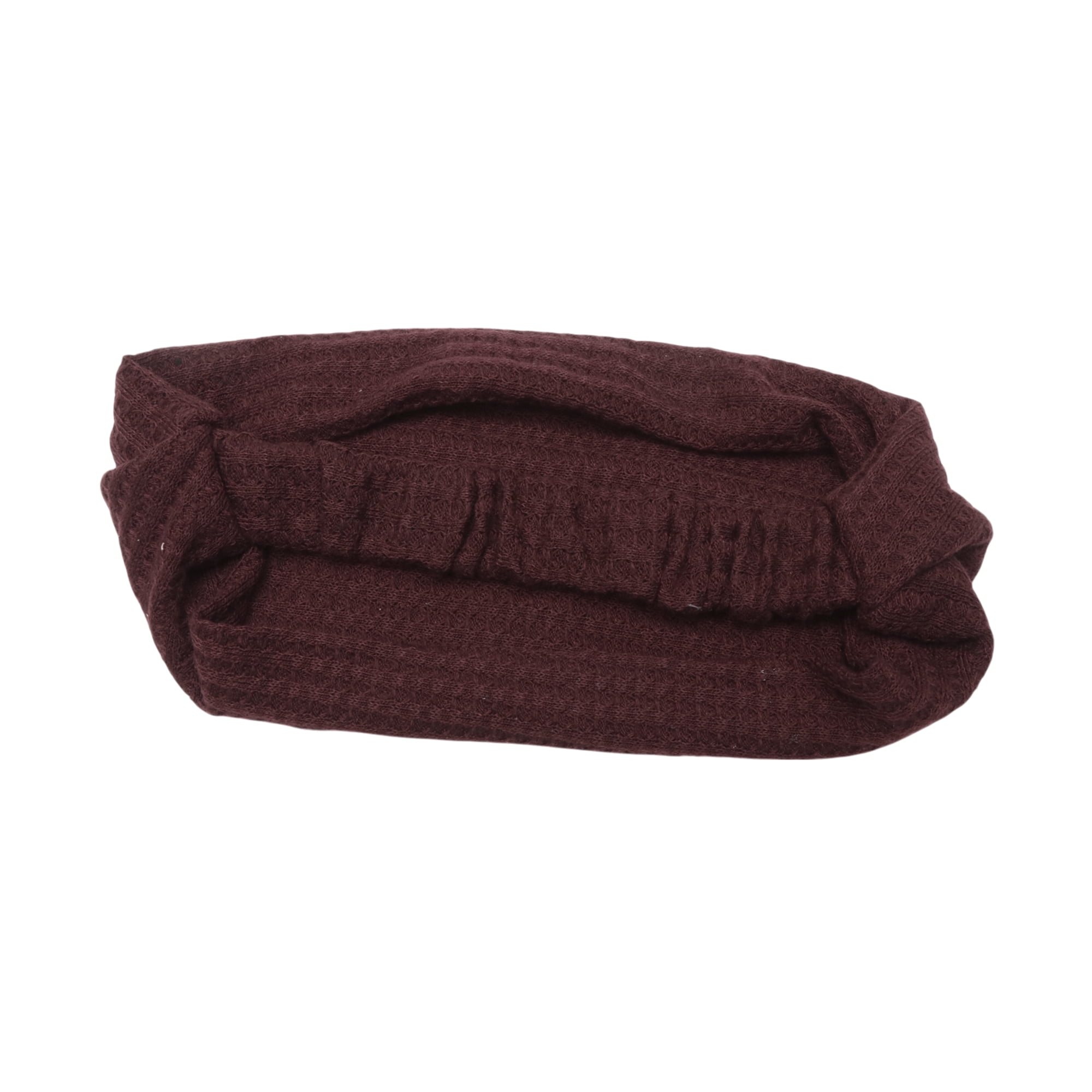 Unique Bargains Rose Wide Headband 1 Pc Dark Red Silver Tone
