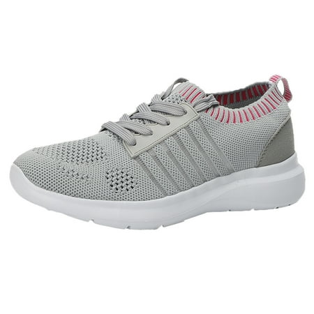 

Follure Girl women s casual shoes Summer Ladies Fashion Lightweight Breathable Sneakers Hollow Mesh Sneakers Shoes Grey 37