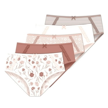 Adrienne  Vittadini  Women's Stretch Microfiber Brief Panties 5-Pack - Size Small / 5