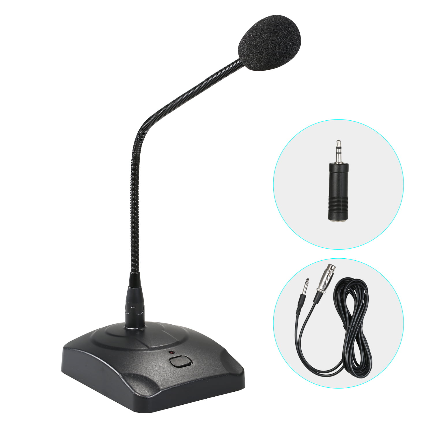 6.5mm Wired Condenser Microphone for Computer PC Desktop Laptop Notebook Recording Gaming Podcasting Microphones 