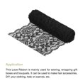 thumbnail image 3 of Uxcell 7 Inch Wide 5 Yard Lace Ribbon Floral Pattern Black Color Lace Trim Ribbon for Sewing Making, and DIY Crafts, 3 of 5