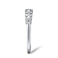 thumbnail image 4 of ICFL 0.7Ct Round Cut Moissanite Eternity Band Women's Ring 14K Gold Plated 925 Silver Ring Size 8, 4 of 4
