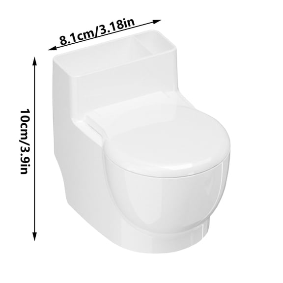 3.9x3.18 inch Wall-Mounted Toilet Ashtray with Lid - Odor-Proof Bathroom Cigarette Holder, Large Capacity Cute Hygienic Ash Tray for Home/Office(White)