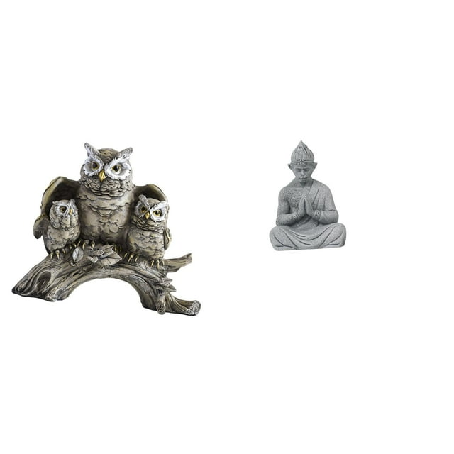 Escultura Moderna De Búho Y Mono, Adorno De Mesa Para Sala De Estar, Oficina, Armario, Estatua En Miniatura Coleccionable De Buda