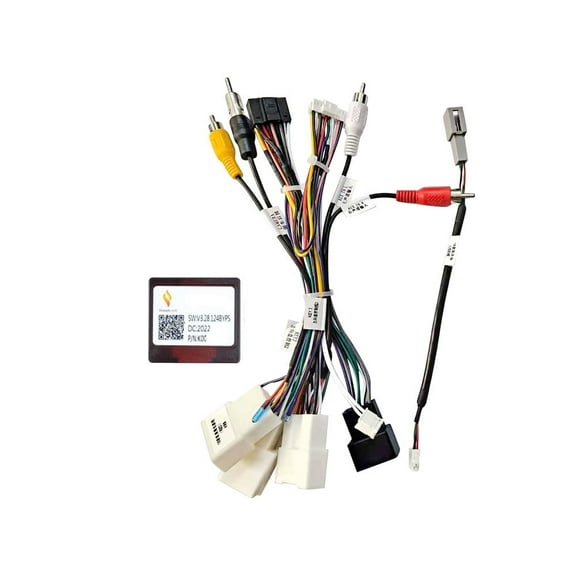 16Pin Car Radio Stereo Power Harness Cable for Toyota Camry Sienna Avalon Corolla Tacoma 2018  RAV4 2020 with or w/o JBL Amplifier Retain OEM CAM