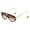 Brown, variant on Oversized Aviator Sunglasses for Women With Earring Trendy Large Big Double Bridge 2025 Designer Ladies Shades