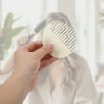 thumbnail image 4 of Unique Bargains 1 Pc Convenient Round Hair Comb White Acetate Sheet, 4 of 6