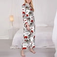 thumbnail image 3 of Fotbe Rabbit And Hedgehog Conjunto de Pijama de Manga Larga para Mujer con Estampado, Ropa de Dormir de 2 Piezas, Conjunto de Casa Suave y Cómodo con Bolsillos-X-Large, 3 of 7