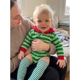 thumbnail image 5 of RUINIXCW Newborn Baby Boy Girl Halloween Caterpillar Costume Infant Baby Boy Fall Winter Clothes Long Sleeve Hooded Stripe Zipper Romper and Stockings, 5 of 9