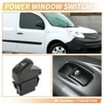 thumbnail image 2 of Interruptor de ventana eléctrica del lado del conductor delantero único para Renault Kangoo Express 1997-2015 No.7700307605, 2 of 7