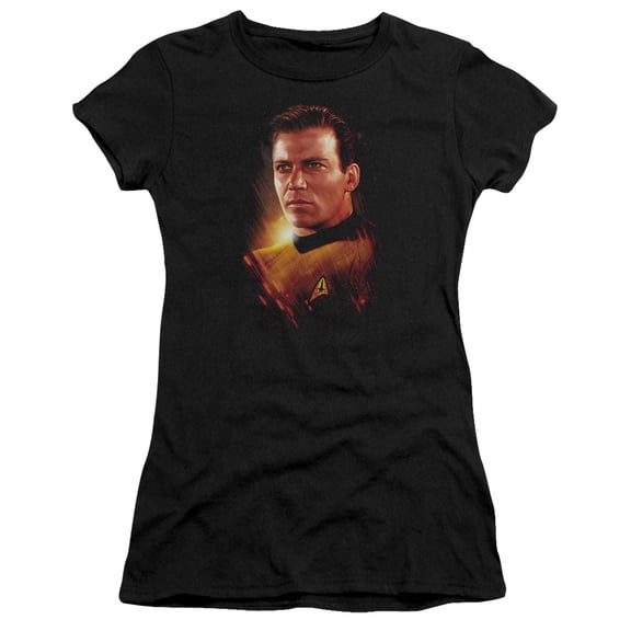 Star Trek Epic Kirk Junior Women's Sheer T-Shirt Black