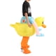thumbnail image 5 of Disfraz inflable de pato amarillo, divertido, innovador, con dibujos animados, ligero y transpirable, para adultos., 5 of 14