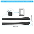 thumbnail image 2 of Uxcell Glasses End Tips 4 Pairs Eyeglass Anti Slip Ear Sock Pieces Tube Sleeve Replacement Temple, Black Style 12, 2 of 5