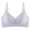 Gray, variant on Turilly Bras Womens Sporty Style V Neck Wireless Bra With Fine Straps And Seamless Support Everyday Bras