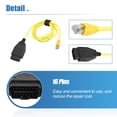 thumbnail image 4 of Unique Bargains 1 Set Enet OBD2 Câble Ethernet RJ45 Connecteur Ethernet Outils vers Câble Interface OBDII, 4 of 7