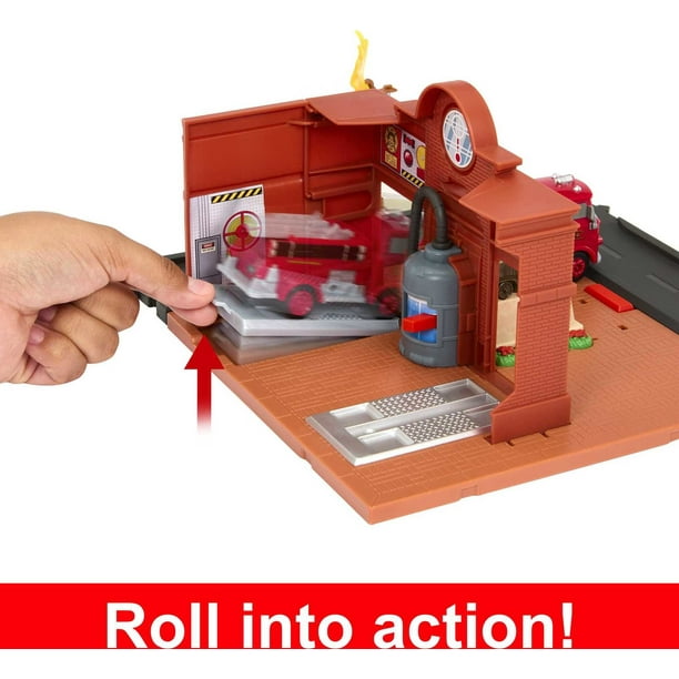 Disney Pixar Cars Movie Toy: Red's Fire Station Playset with