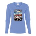 thumbnail image 2 of Wild Bobby Mustang Untamed American Spirit Ford Cars and Trucks Women Graphic Long Sleeve Tee, Light Blue, Medium, 2 of 6