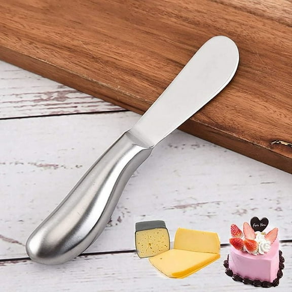 Stainless Steel Butter Knife, Cheese Spreader with Ergonomic Hollow Handle, Multipurpose Butter and Cheese Spreading Knife for Breakfast and Table Use