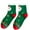 Green, variant on Kmdttou Christmas Men's And Women's Fall/Winter New Adult Medium Socks Casual Soft Lightweight Quarter Socks