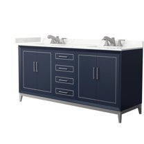 Wyndham Collection Wch515172d-Qtz-Us3mxx Marlena 72" Free Standing Double Basin Vanity Set