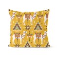 thumbnail image 1 of Fundas de almohada bohemias con estampado de alfombra, decorativas, estilo retro, con diseño floral oxidado, de lino, para sofá, sala de estar, 45 x 45 cm, 1 of 6