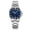 Silver+blue, variant on SKMEI Watches for Women Easy Read Waterproof Ladies Watch Analog Quartz Stainless Steel Date Womens Wristwatch Gift