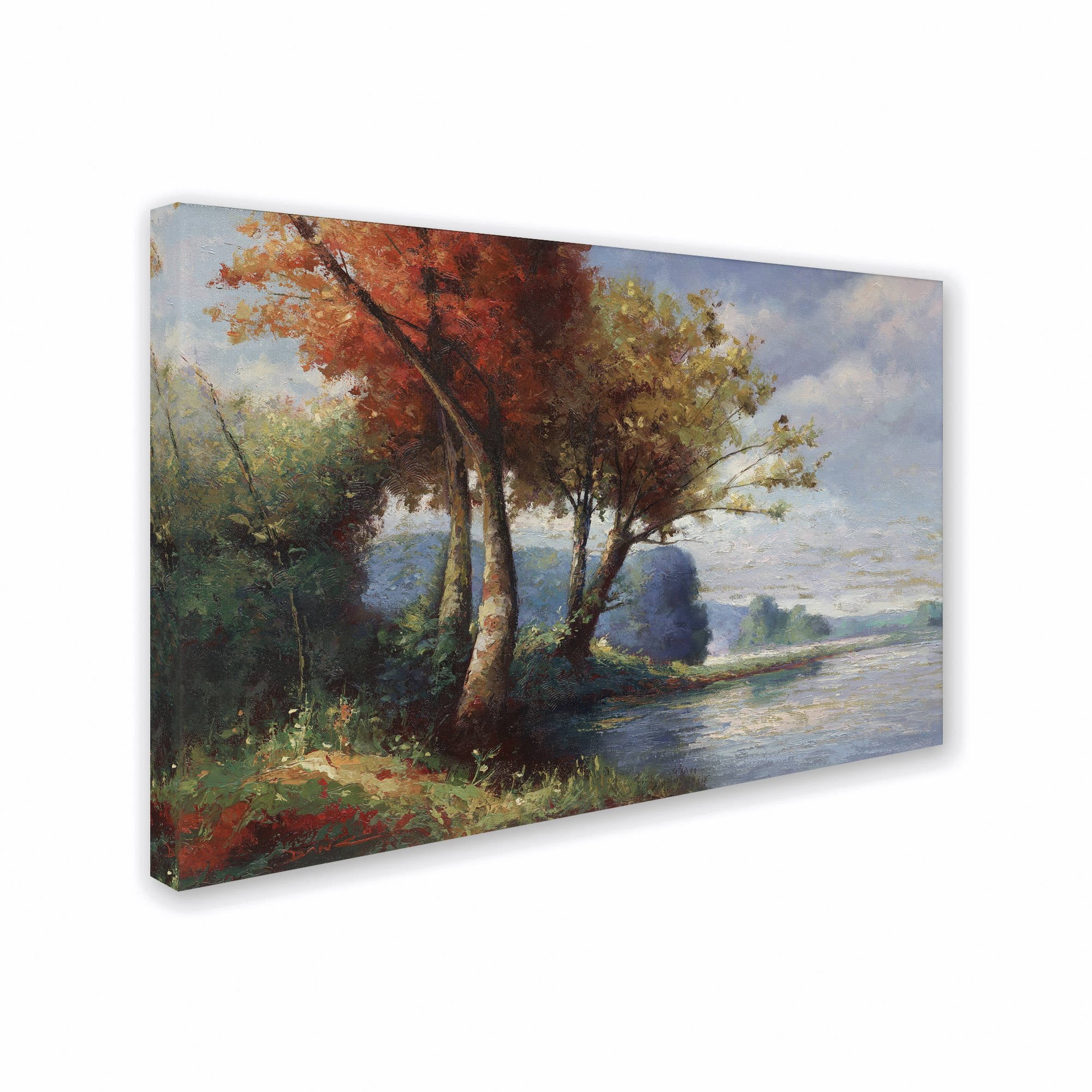 Trademark Fine Art "Corot Tribute" Canvas Art by Daniel Moises