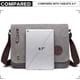 thumbnail image 2 of Bolso bandolera para hombre, de lona, de 13,5 pulgadas, color negro, 2 of 7