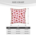 thumbnail image 2 of KLL Hand Drawn Strawberry Decorative Throw Pillow Covers Velvet Soft for Couch Sofa Bedroom Living Room Outdoor (No pillow core)- 20"x20", 2 of 5