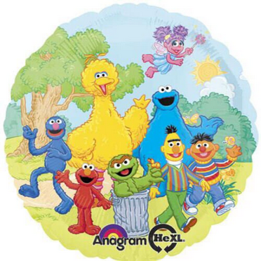 18" Sesame Gang • Party Supplies Decorations Balloons