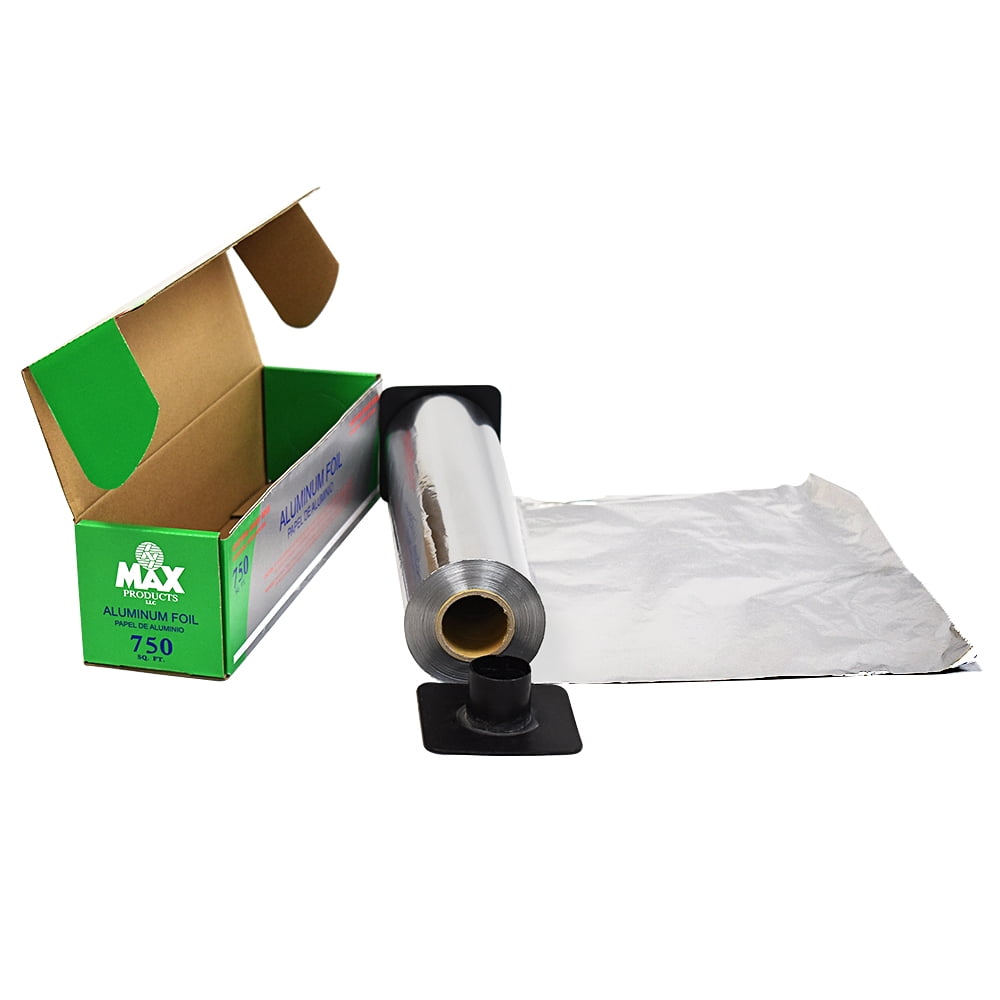 Disposable Aluminum Foil, 750 Square Feet Commercial Grade for Grilling, Roasting, Baking(11.8"x254.3YDS)