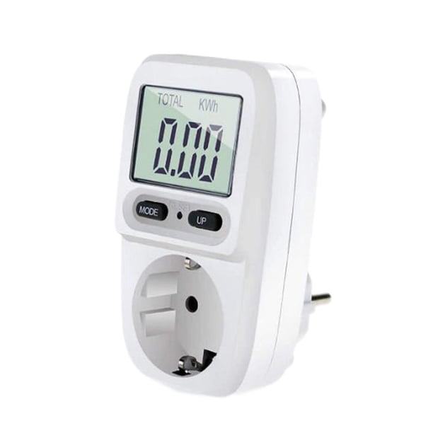 Zócalo de medición de potencia Pantalla digital Facturador de electricidad para electrodomésticos 1pc Ehuebsd Para estrenar