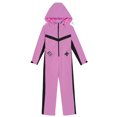 thumbnail image 5 of iiniim Kids Girls Snowsuits Waterproof Ski Suits Jumpsuits Winter Outdoor Skiing Snowboarding Snowsuits with Belt Hot Pink 10, 5 of 7