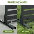 thumbnail image 7 of MAYEERTY 72"x47" Outdoor Privacy Screen with Stand Adrian Metal Balcony Decorative Screen,Black, 7 of 7
