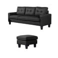 thumbnail image 1 of Sofá de 3 Plazas con Ottoman EKE Life Home Tapizado en Tela Sala y Recamara, 1 of 5