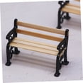 thumbnail image 4 of WHAMVOX 2 Pcs Mini Banc de Jardin Parc pour Projets DIY avec Matériau, 4 of 8