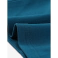 thumbnail image 5 of INSPIRE CHIC Robe Fourreau Élégante pour Femme à Col Rond Froncée à Manches Courtes Évasées Robe Crayon Bleu Lac S, 5 of 5