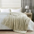 thumbnail image 7 of Home Soft Things Plain Faux Fur Throw - Beige - 50" x 60", 7 of 7