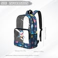 thumbnail image 7 of FKELYI Cartoon Shark Blue Print 17 Inch Clear Backpack Kids Backpack See Through Schoolbag Spacious Bookbag Boys Travel Bags for Elementary Student, 7 of 7