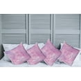 thumbnail image 6 of Ambesonne Live Laugh Love Throw Pillow Cover 4 Pack, Dreamy Positive, 18", Pale Pink Lavender White, 6 of 6
