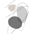 thumbnail image 2 of 1x Studio 14x18 White Modern Wood Framed Museum Art Print Titled - New Shapes Beige No 2, 2 of 4