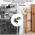 thumbnail image 5 of Verrous de Pieds de Table Pliants Flexibles, Charnières de Verrouillage Forcé à Ressort pour Meubles Robustes, Ensemble de 4 Pcs, 5 of 5